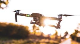 Drones beyond visible line of sight
